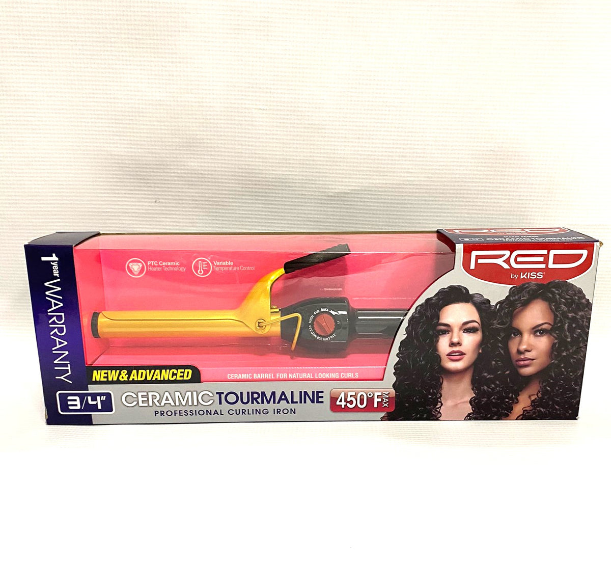 3/4" Ceramic Tourmaline Curling Iron