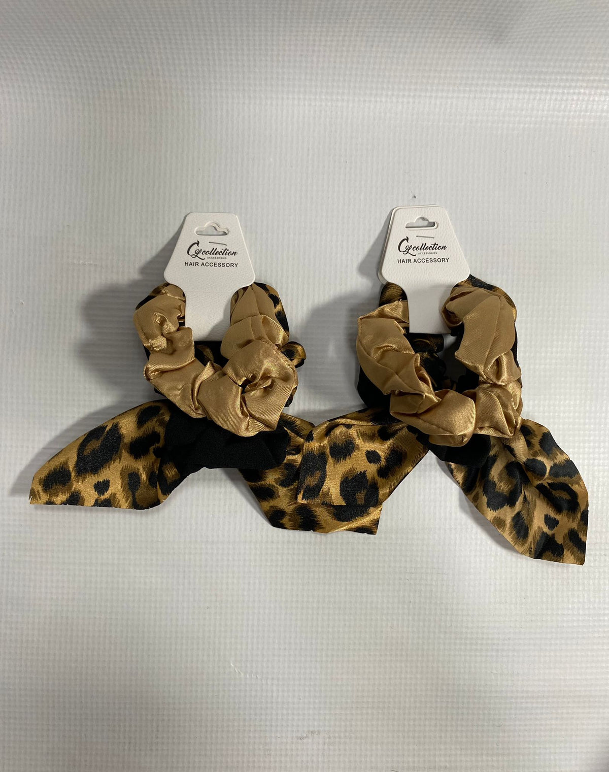 3pk Scrunchies Hair Elastic Tie w/Rabbit Scrunchie