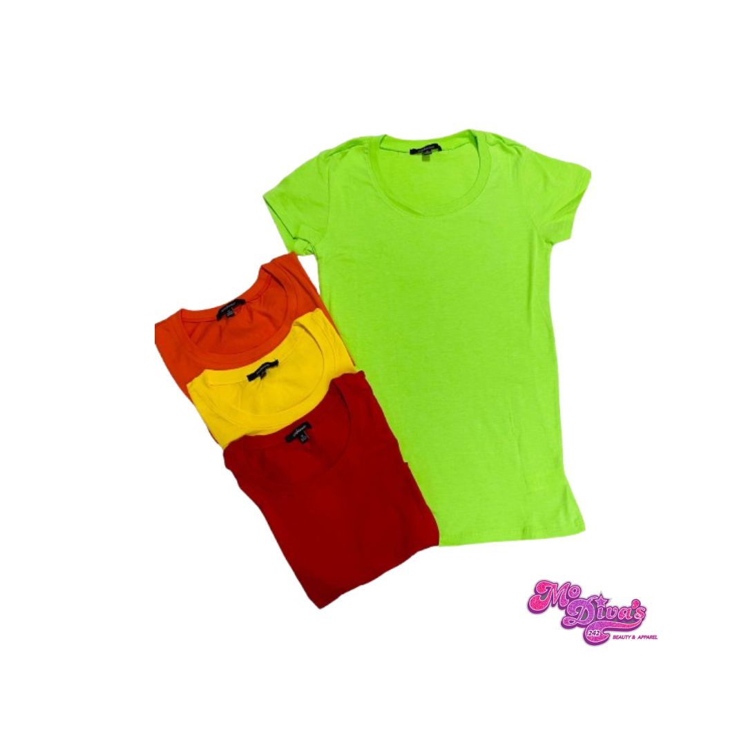 Basic Cotton Tee Round Neck Shirt