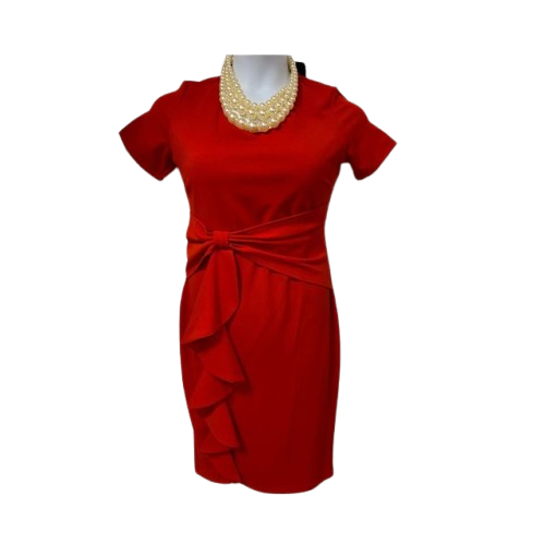 Elegant Ruffle Wrap Dress