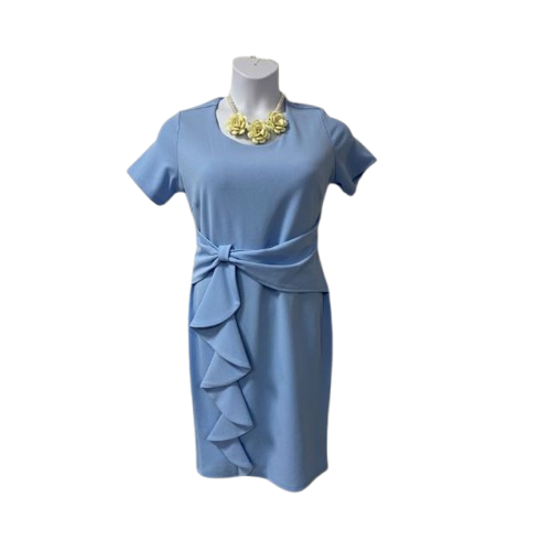Elegant Ruffle Wrap Dress