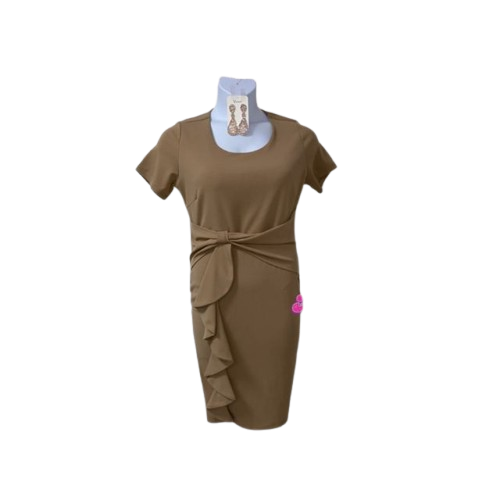 Elegant Ruffle Wrap Dress