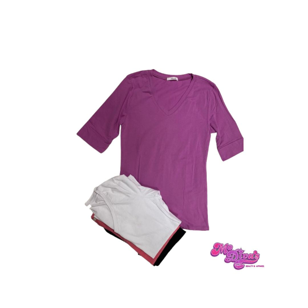 Elbow V-Neck Shirt