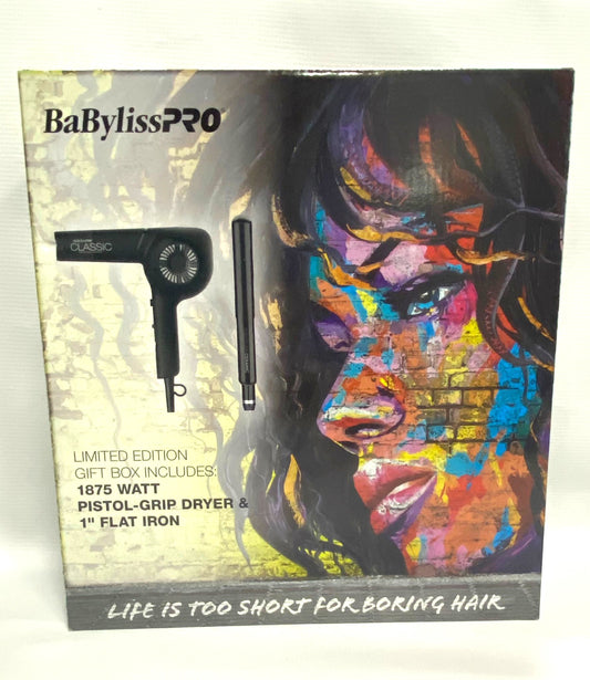 Babyliss Pro Hair Dryer & 1" Flat Iron