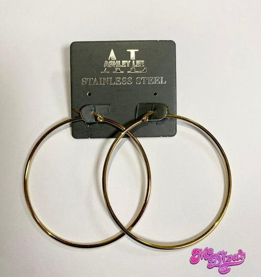 Stainless Steel Hoop Earrings