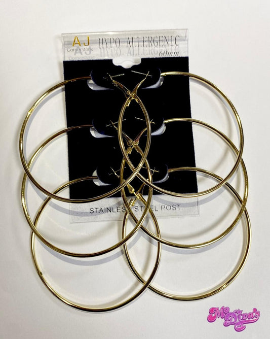 Hoop Earrings 3pk