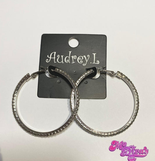 Rhinestone Earrings Medium