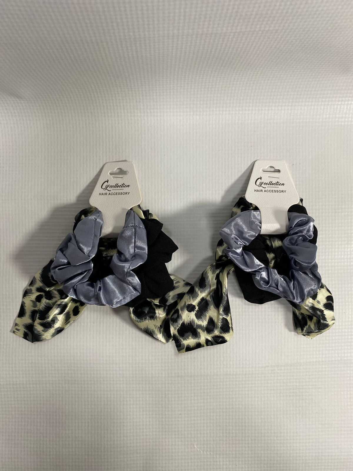 3pk Scrunchies Hair Elastic Tie w/Rabbit Scrunchie