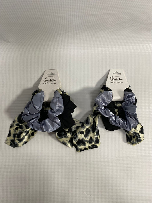 3pk Scrunchies Hair Elastic Tie w/Rabbit Scrunchie