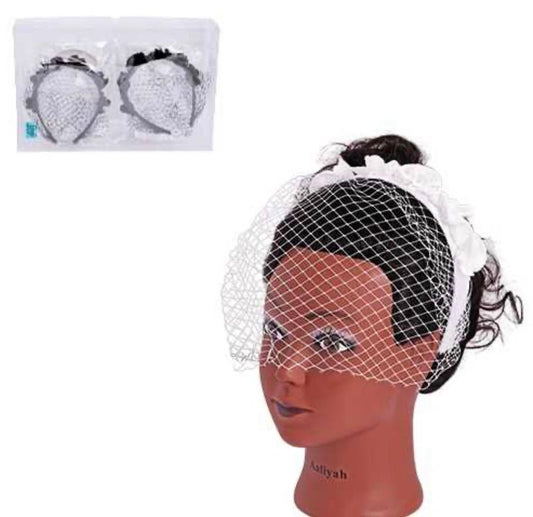Kids Fascinator White