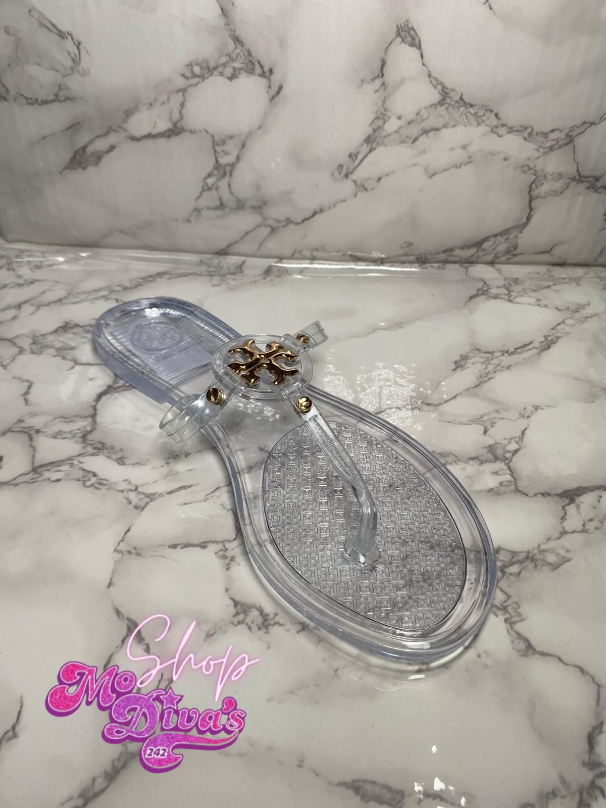Square Tory Burch Jelly Sandal