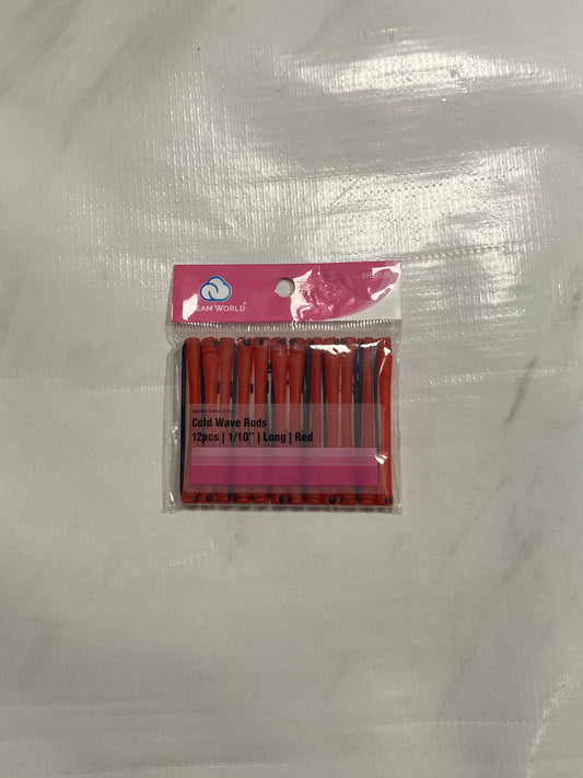 Cold Wave Rods 12pcs | 1/19" | Long | Red