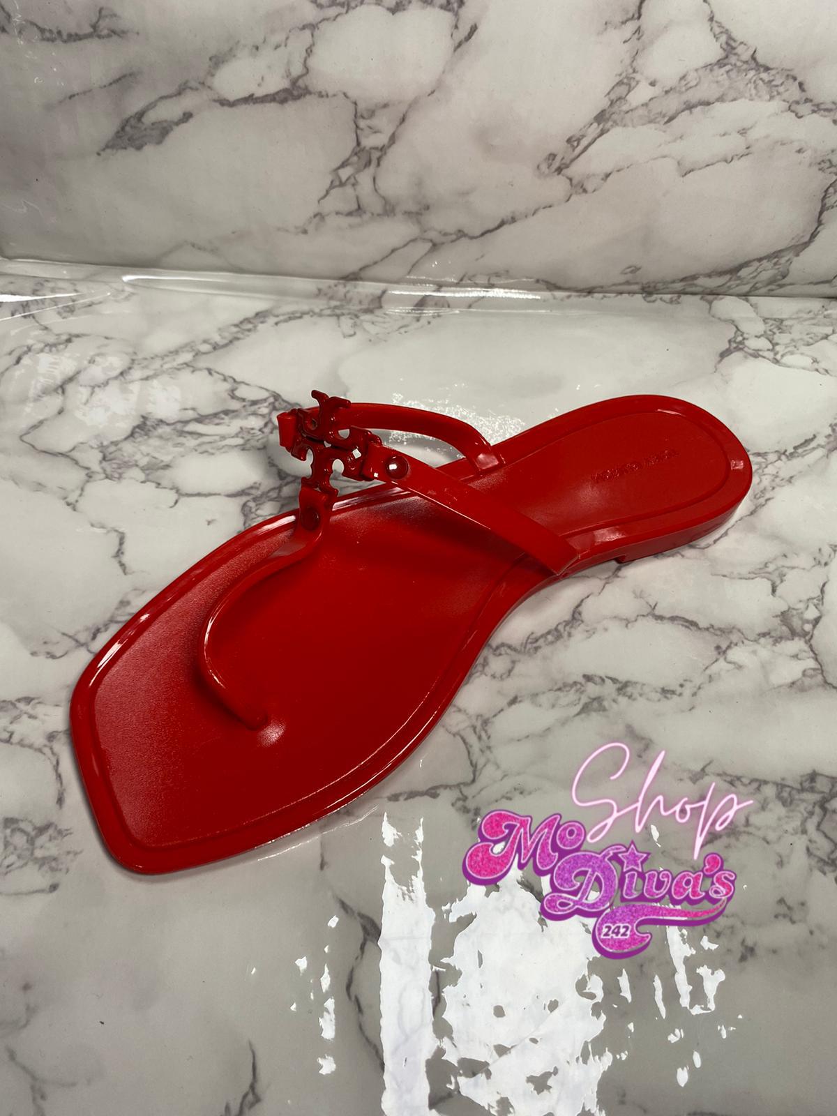 Square Tory Burch Jelly Sandal