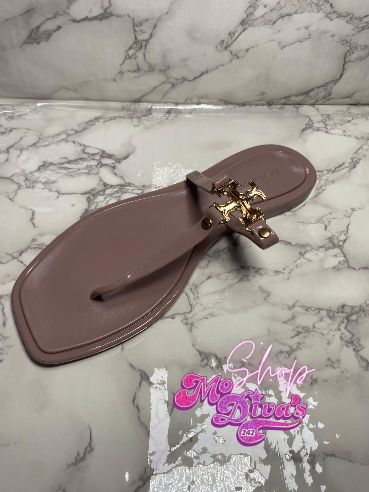 Square Tory Burch Jelly Sandal