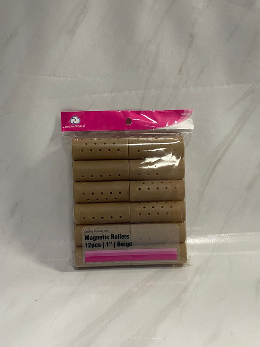 Magnetic Rollers 12pcs | 1"|Beige